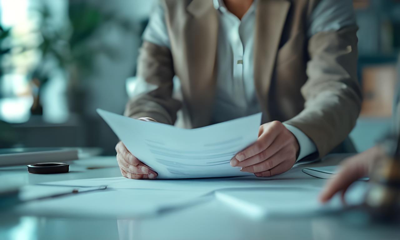 Nederlandse ondernemer leest contractdocumenten aan een lichte vergadertafel in Tilburg